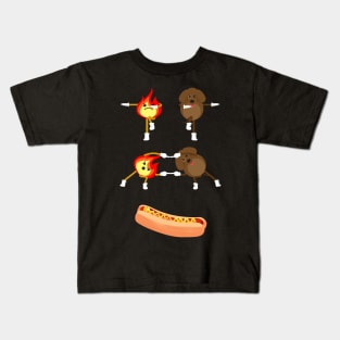 Hot Dog, Grill, Street Food, Fries, Fast food, Fun Kids T-Shirt